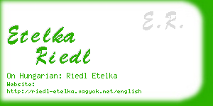 etelka riedl business card